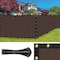Sealtech Ultra Heavy Duty 200 GSM Privacy Fence Brown5X50 NonRecycled Polyethylene Cable Zip Ties ST-202-5X50 - alternate 8